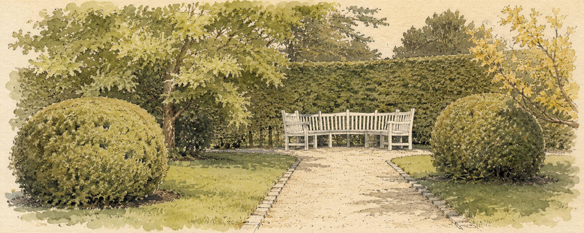 Kiesweg im Britzer Garten Berlin