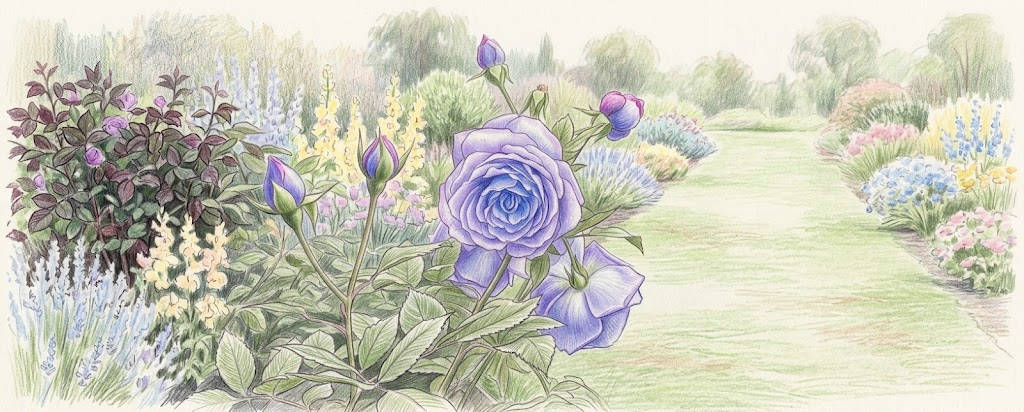 Blauer Rose Sorte Baltik
